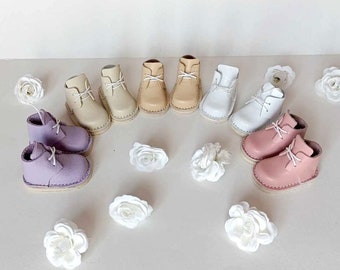 Schuhe für Paola Reina Puppenstiefel Echtleder Stiefel 5 cm für 13 zoll Puppe ,