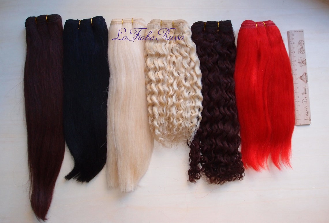 Weft Doll Hair Mohair Camel Extra Long Hair by 0.5 M for Doll Etsy