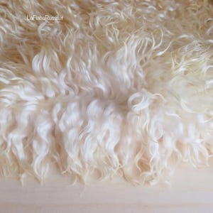 Doll Hair white Mohair locks  curly hair goat skin for reroot Reborn blythe pullip pukifee lati. lafiabarussa