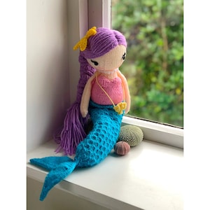 Mermaid dolly- Knitting Pattern PDF