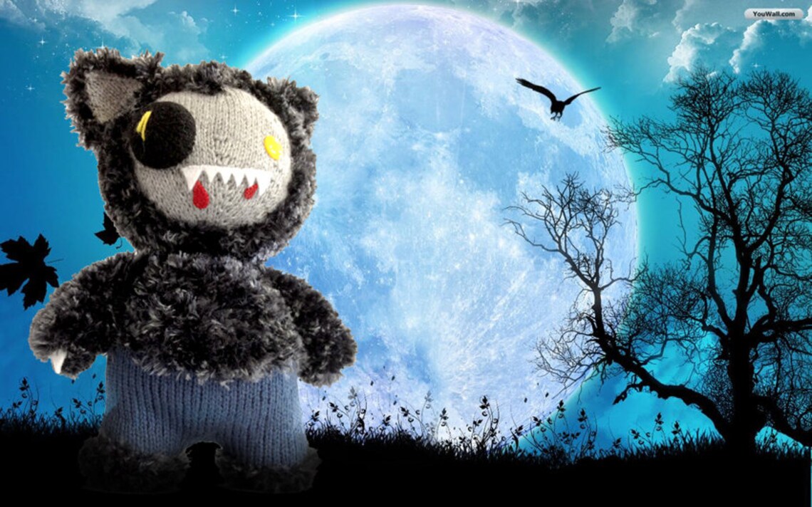 Were-hoowler the Werewolf - Knitting Pattern PDF - Etsy