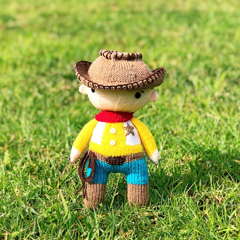 Wild Billy the Cowboy boy's own series Knitting Pattern PDF image 3