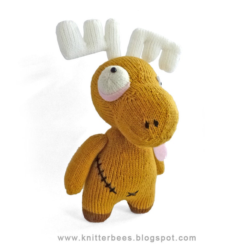 zOomoose the zombie moose Knitting Pattern PDF image 2