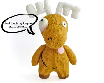 zOomoose the zombie moose - Knitting Pattern PDF