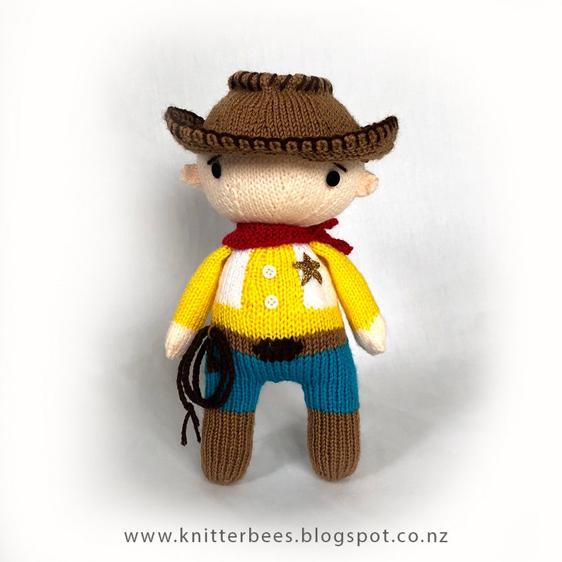 Wild Billy the Cowboy boy's own series Knitting Pattern PDF image 1