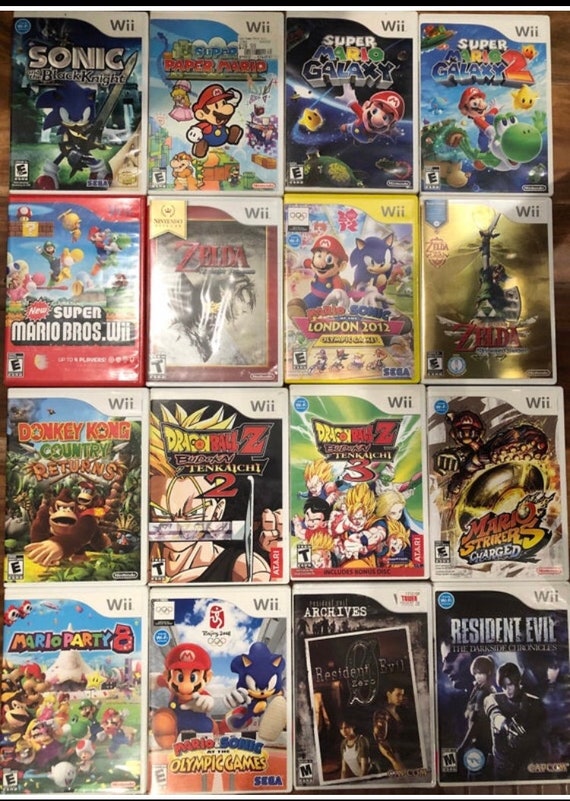 Alfombra preposición Ídolo Listado 1 Juegos de Nintendo Wii en caso con NO manual Cleaned - Etsy España Alfombra preposición Ídolo Listado 1 Juegos de Nintendo Wii en caso con NO manual Cleaned - Etsy España