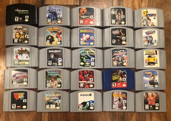 Listing 1 of 5 64 Video Games N64 Check Out - Etsy