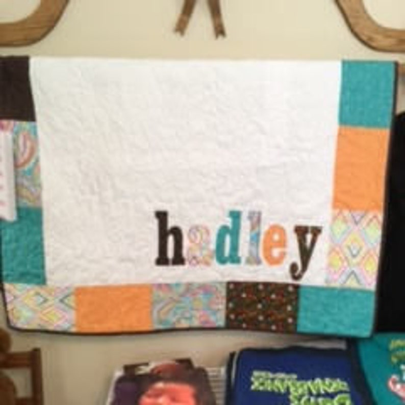 Personalized name quilt Etsy