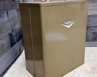 Vintage Sears Craftsman Tool Chest with Handle, Wall Mount Storage Box
