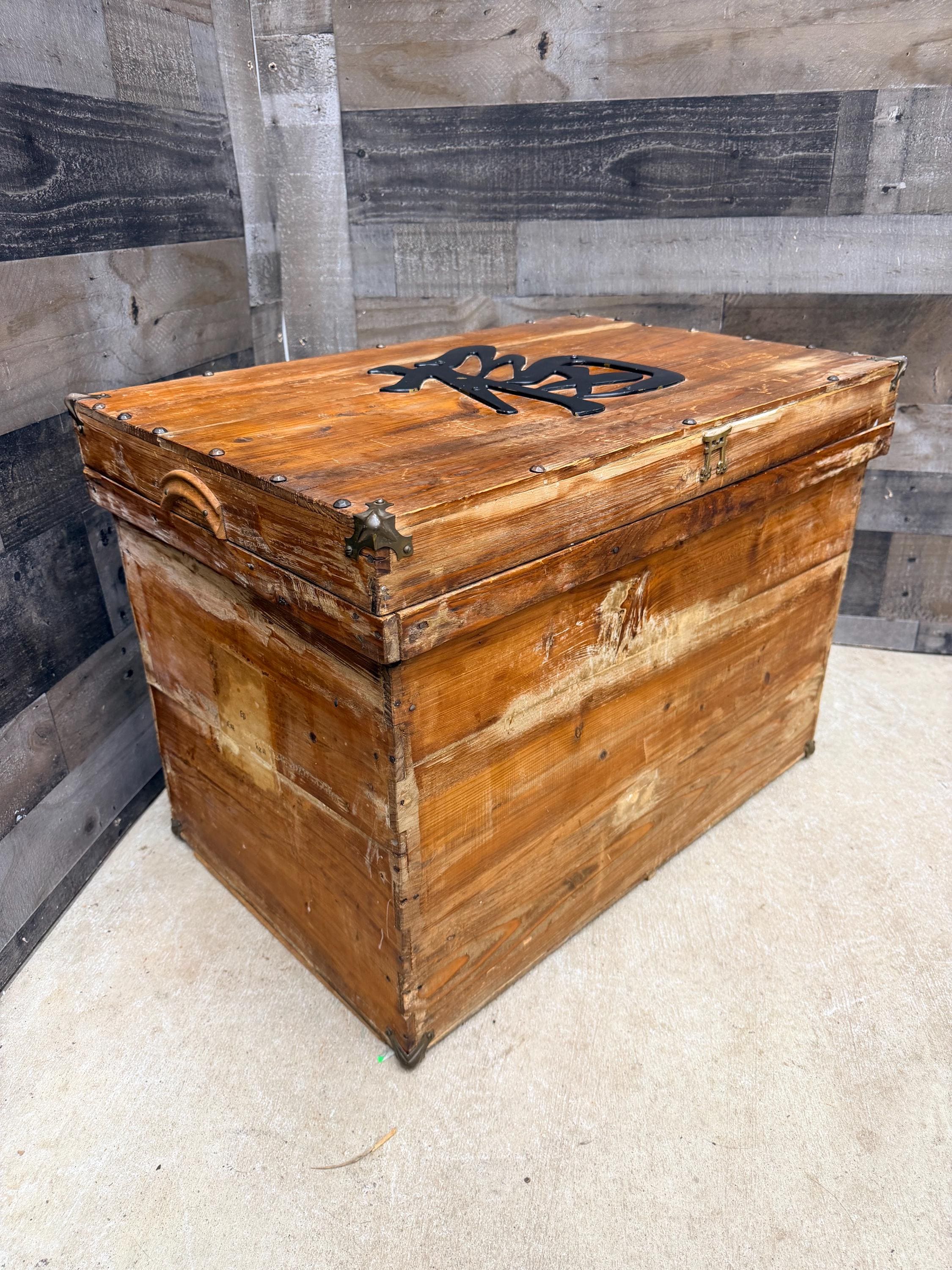 Antique Japanese Wooden Crate - Etsy