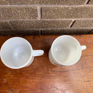 Vintage Mickey Mouse & Donald Duck Milk Glass Mugs, Walt Disney Productions bild 6