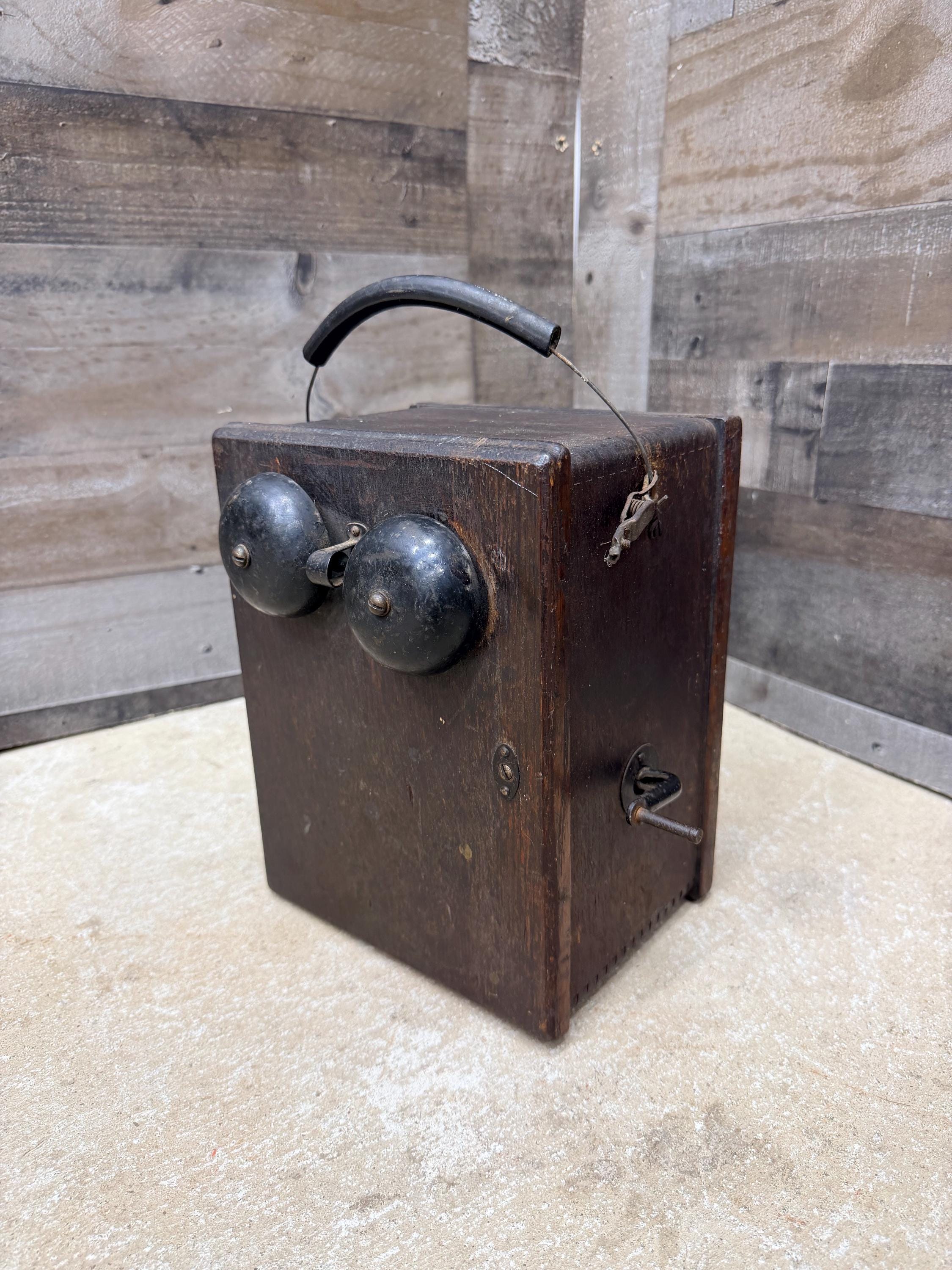 Antique Telephone Ringer Box - Etsy