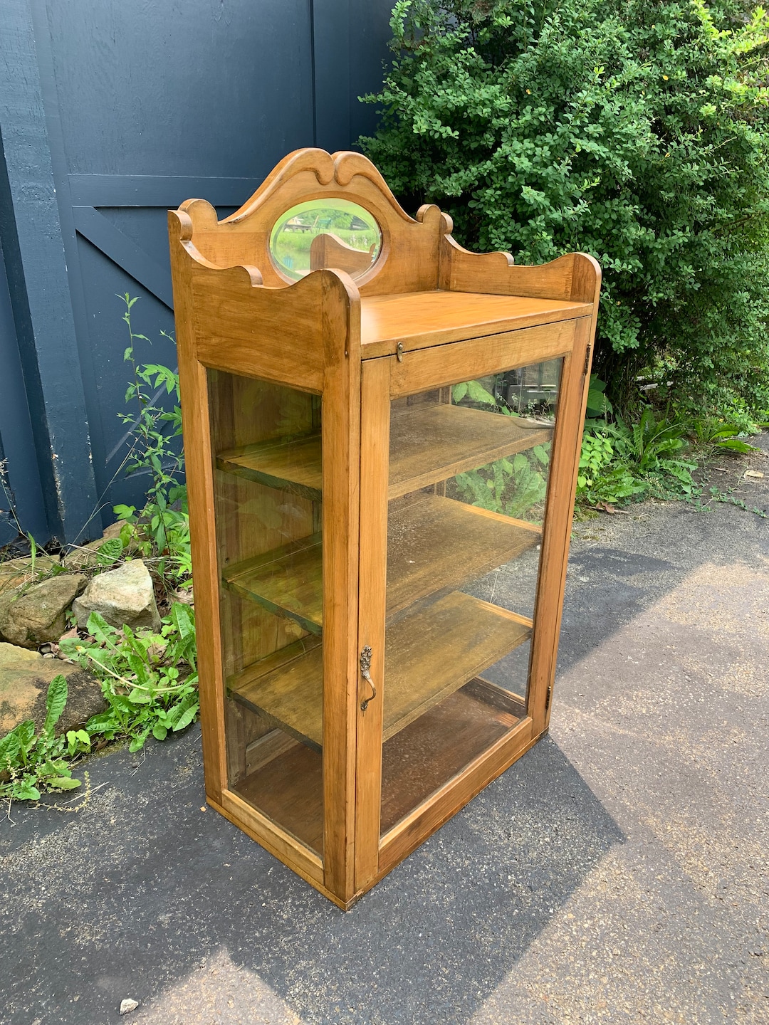 Antique Display Counter Top Country Store Merchandise Case