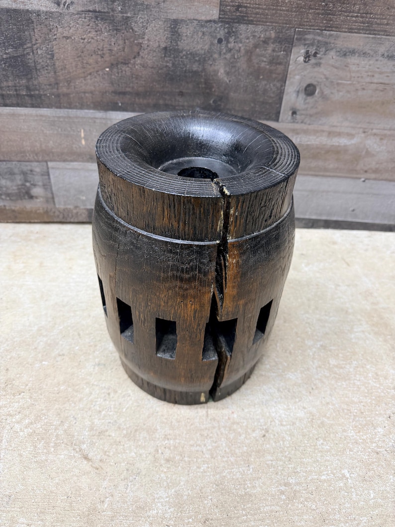 Antique Oak Wagon Wheel Hub, 1800s Farmhouse Ranch Country Home - Etsy