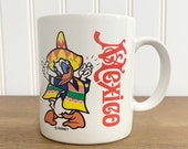 NOS 1980s Coffee Mug Walt Disney World Epcot World Showcase Mexico Donald Duck
