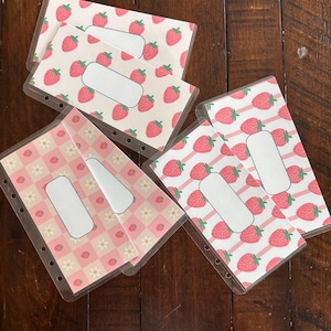 Strawberry Themed Cash Stuffing Envelopes – Set of 6