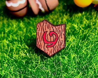 Forest Shield Wooden Pin