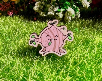 Tree Sprout Wooden Lapel Pin