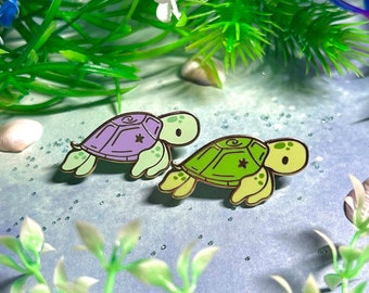 Sea Turtle Hard Enamel Lapel pin - Cute Kawaii Sea Creature Ocean Animal Tortoise