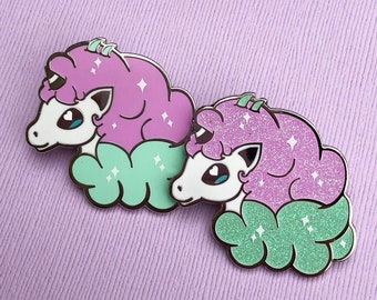 Unicorn Hard Enamel Lapel Pin - Cute Ponyta Magical Horse Badge
