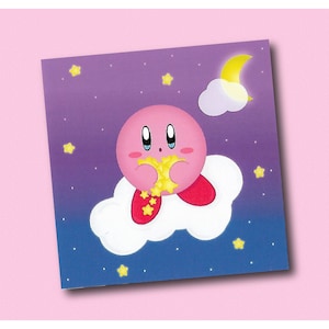 4x4&quot; Mini Print - Starboi, Kirby, Poyo