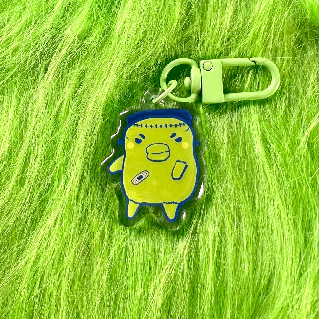 Frankenkuchi 1.5” Acrylic Keychain Bag Charm - Etsy
