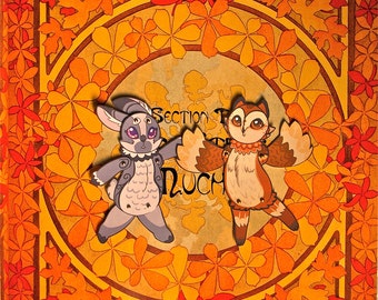 Baby Owl & Bunny Sprites -- Posable Paper Doll DIY Paper Crafting Kit