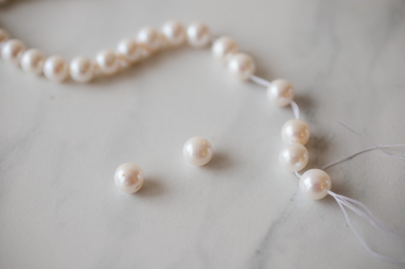 Pearl long necklace FREE shipping image 5