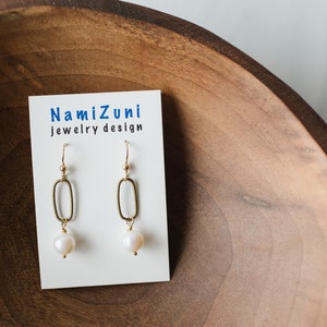 Updated pearl earrings Not your mother's pearls FREE shipping image 5