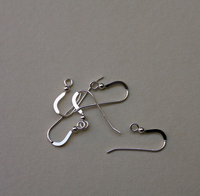Pewter Heart Earrings with Sterling Silver Ear Wires image 5