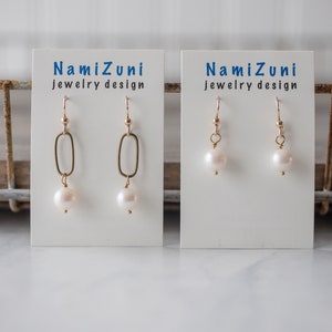 Updated pearl earrings Not your mother's pearls FREE shipping image 2