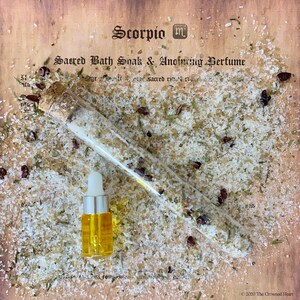 Scorpio Sacred Bath Soak & Anointing Perfume Ritual Set