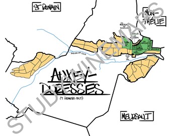 Auxey-Duresses Wine Map