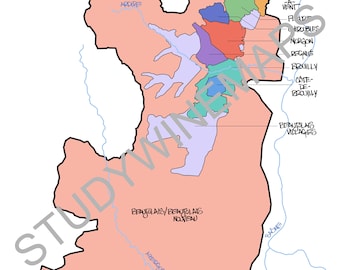 Beaujolais Wine Map