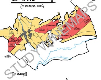 Santenay Wine Map