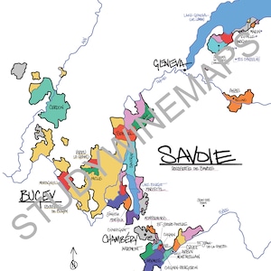 Savoie & Bugey Weinkarte