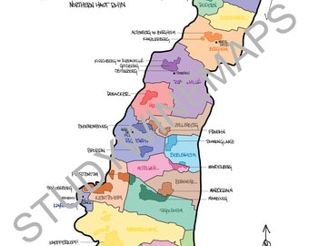 Alsace Northern Haut Rhin Wine Map