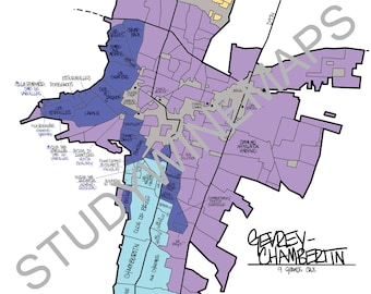 Gevrey-Chambertin Wine Map