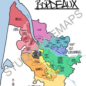 Bordeaux Wein Karte