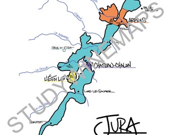 Jura Wine Map