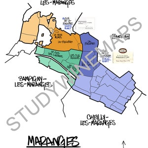 Carte des vins de Maranges