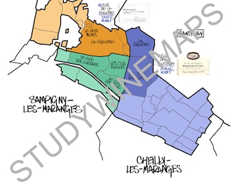 Maranges Wine Map