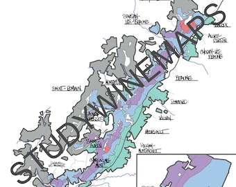 Cote de Beaune Grands Crus Wine Map