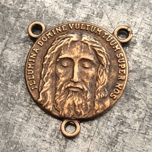Face of Christ - Holy Face of Jesus Medal - Bronze  or Sterling Silver - Shroud of Turin- Made in the USA