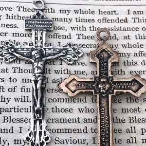Pardon Crucifix - 2&quot;- Crucifix - Bronze or Sterling Silver - Pardon Crucifix - Bronze Crucifix - Reproduction - Made in the USA