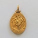 Ecce Homo Medal - Suffering Christ - Gold Fix - Religious Medal - French Antique Medal