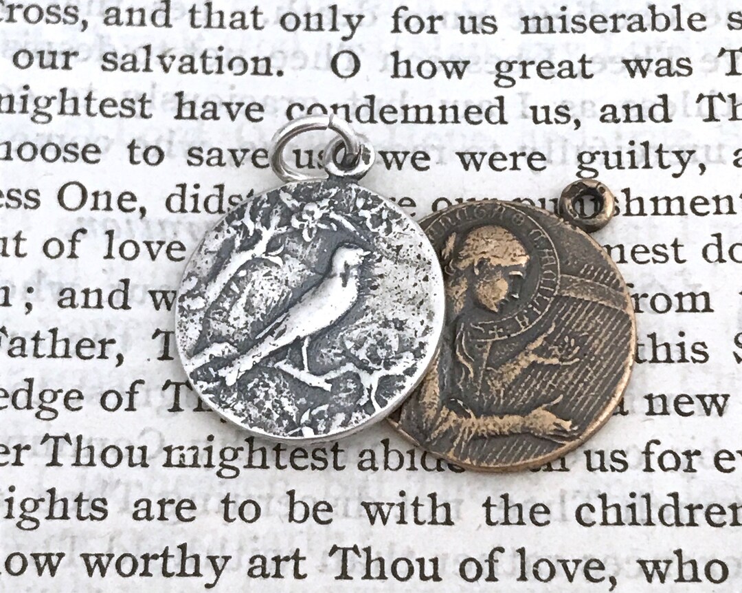 St. Cecilia Medal - Patron of Music - 7/8" - Bronze or Sterling Silver ...