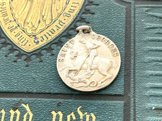 Large St George Medal - St George - Old Medal - R… - image 4