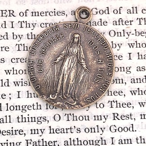 Miraculous Medal - Bronze or Sterling - Miraculous Medal - Bronze Miraculous Medal - Reproduction Medal - Made in USA (M-1547)