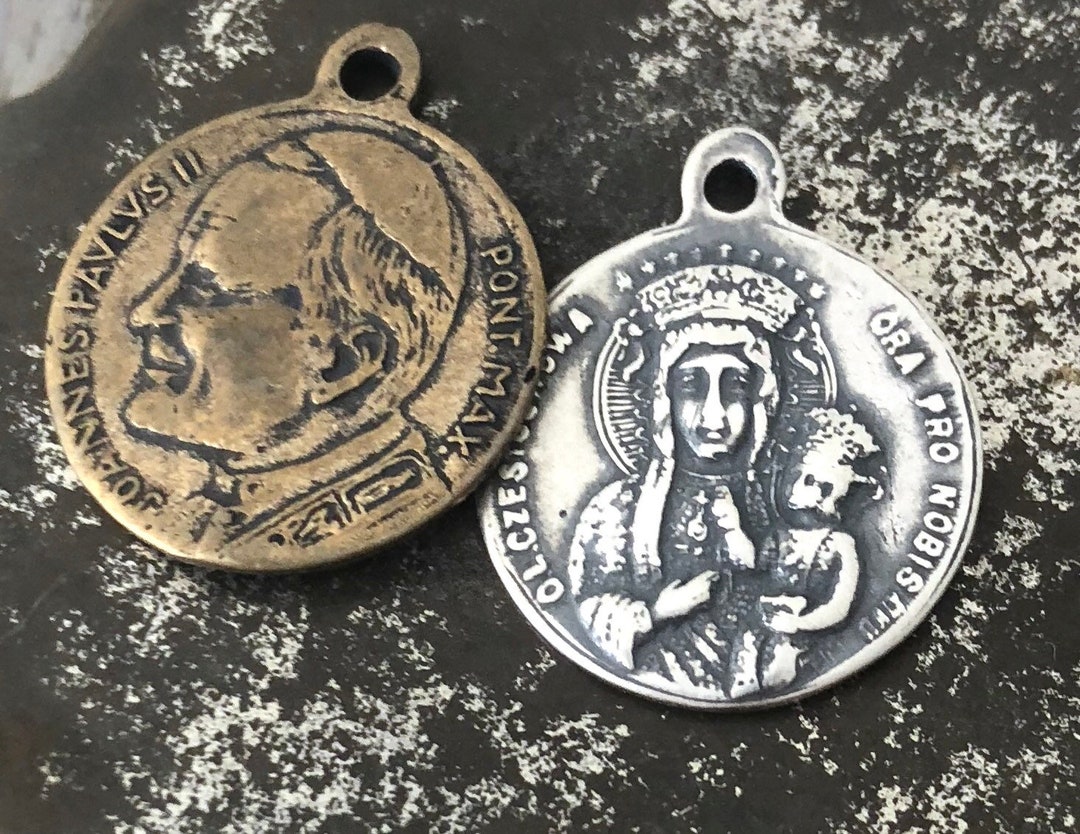 St. John Paul II Medal - Our Lady of Czestochowa - Bronze or Sterling ...
